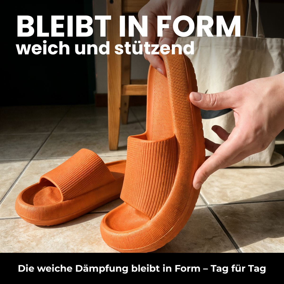 CloudStep Pantoletten — formstabiles EVA