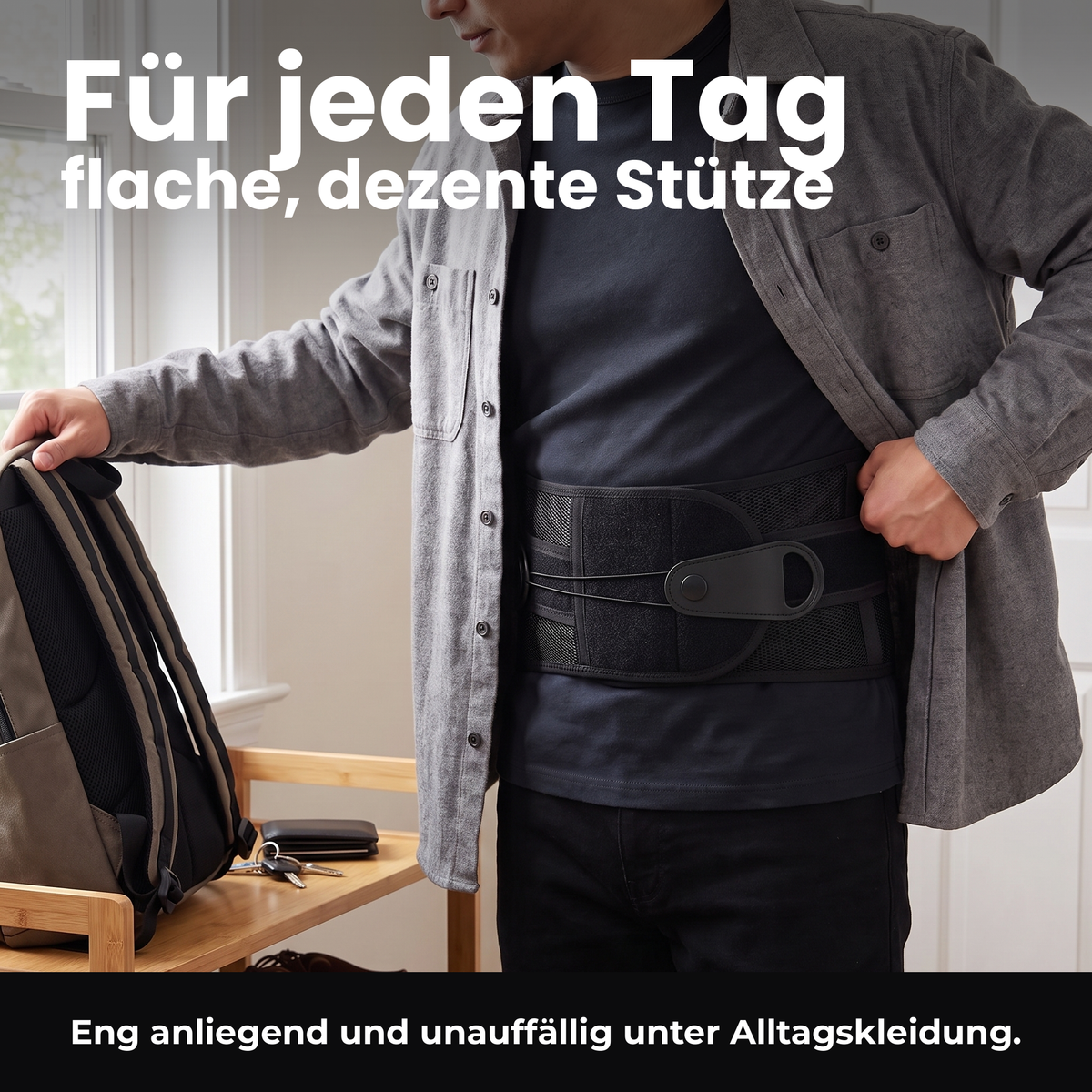 Für jeden Tag flache, dezente Stütze